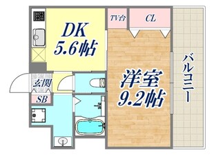 プレジール三ノ宮の物件間取画像